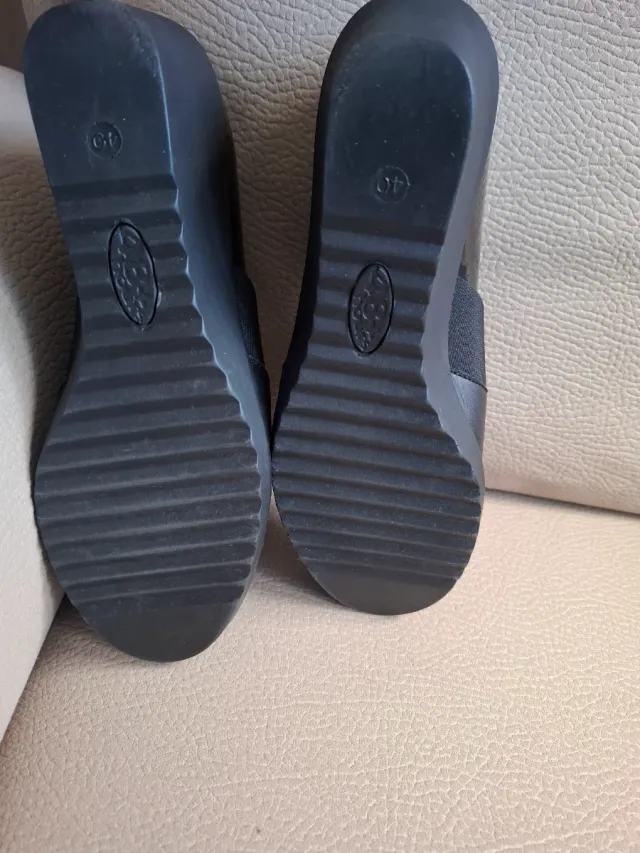 Zapatos 48 horas negros, talla 40