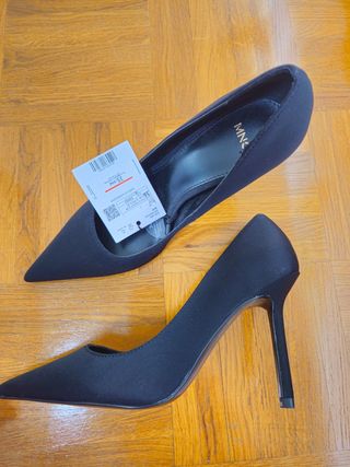 Tacón negro Mango