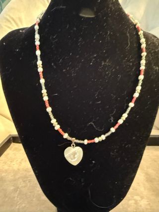 Collar Zara - Rojo y Blanco