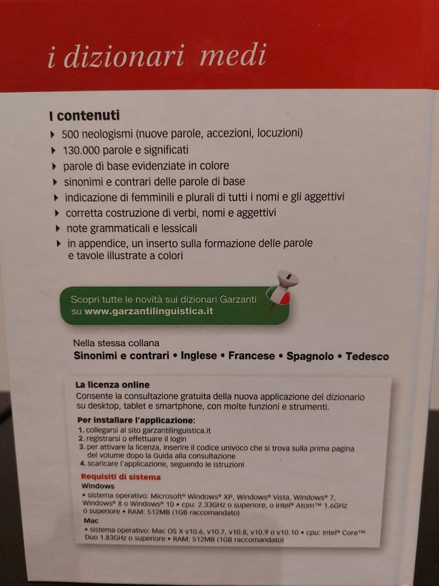 Dizionario medio di italiano (Italian Edition)