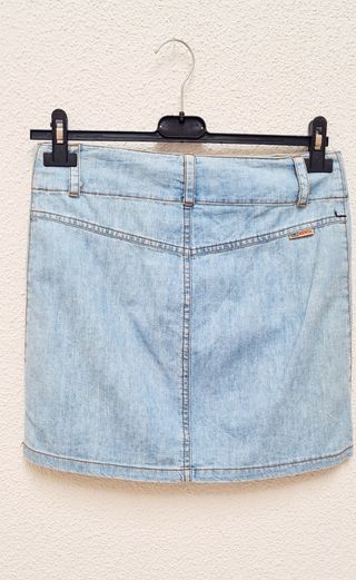 Falda vaquera azul talla S