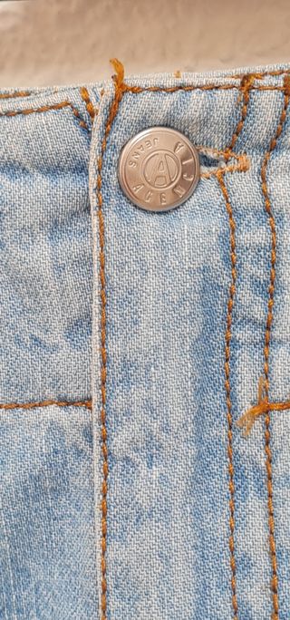 Falda vaquera azul talla S