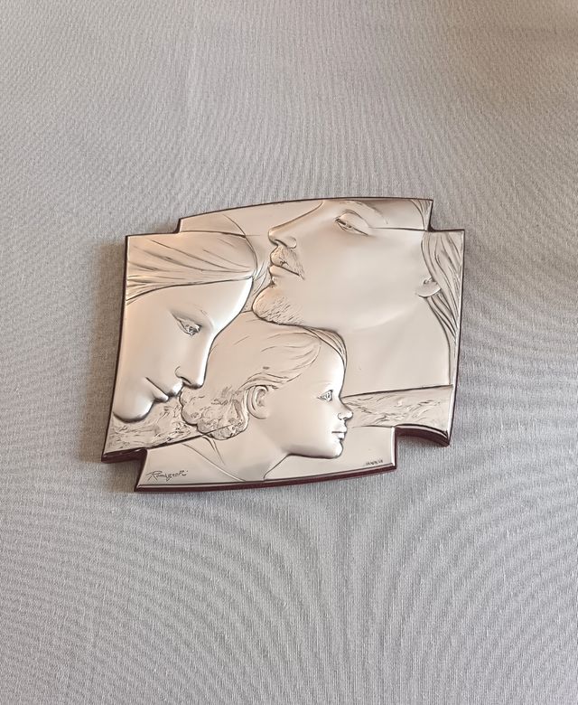 Icona Sacra Famiglia argento