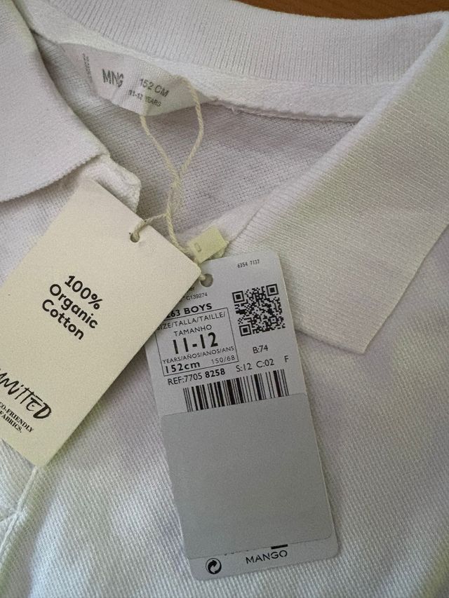 Polo manga larga MANGO niño 11-12