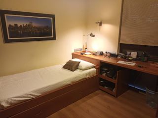 Cama individual madera cerezo