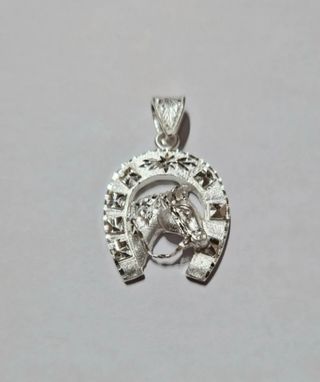 Colgante herradura plata