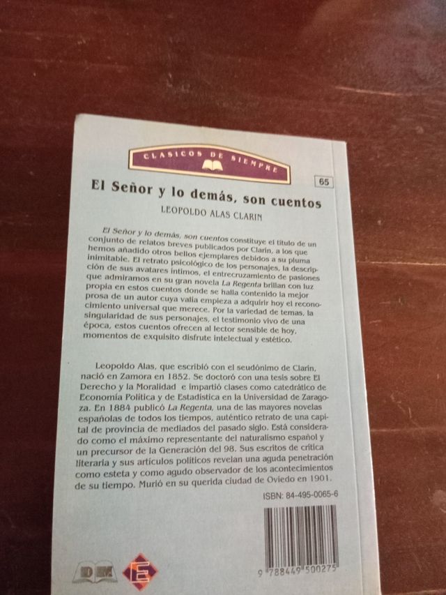 El señor y lo demás, son cuentos