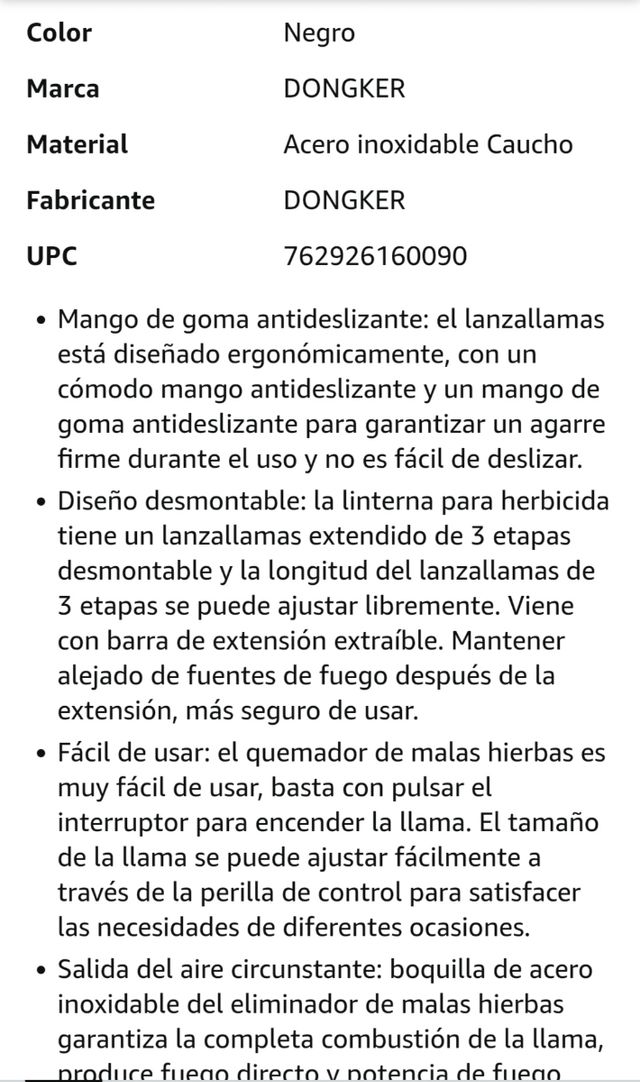 Quemador malas hierbas - Quemador de alta resisten