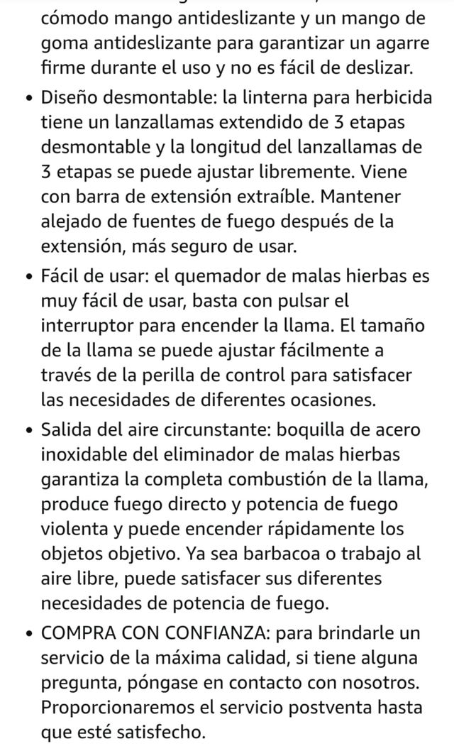 Quemador malas hierbas - Quemador de alta resisten