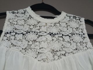 Blusa Zara blanca - Talla única