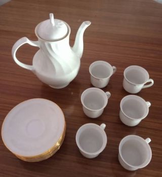 !Juego de té porcelana bl