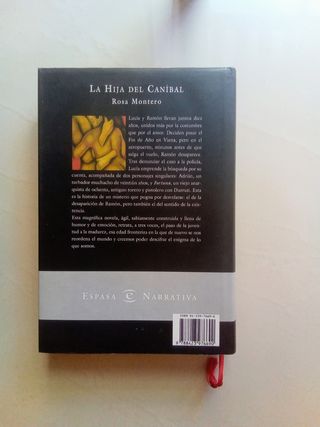 Novela "LA Hija Del Canibal" (Espasa narrativa)