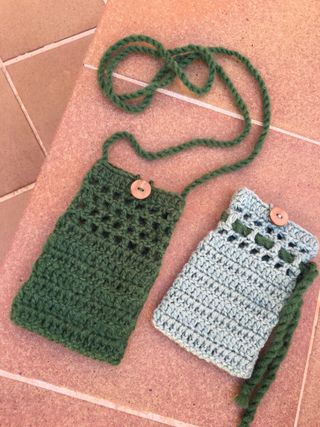 Bolsos móviles crochet: 2uds