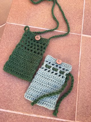Bolsos móviles crochet: 2uds