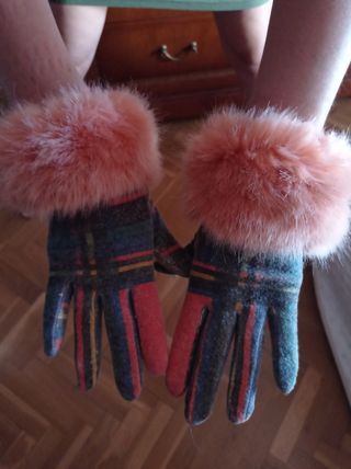 Guantes Bimba y Lola - Pelo naranja clarito 