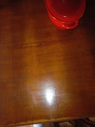 Mesa castaño + 6 sillas