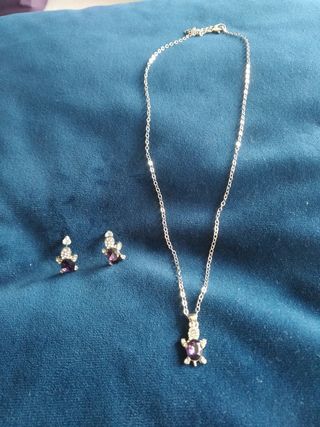 Colgante y pendientes tortuga 