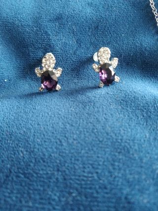 Colgante y pendientes tortuga 