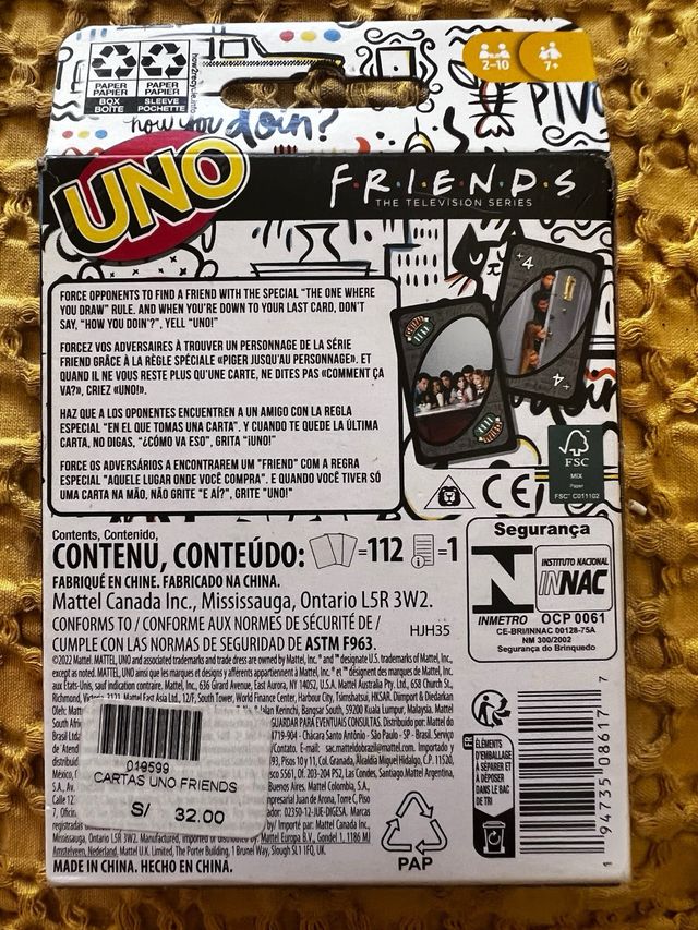 UNO Friends: Juego de cartas