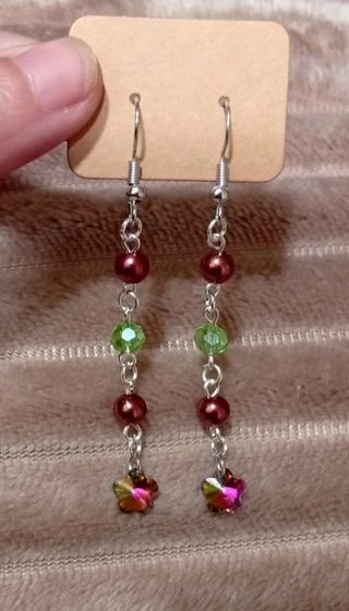 Pendientes largos hechos a mano