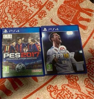 FIFA 18 & PES 2017 - PS4
