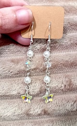 Pendientes largos hechos a mano