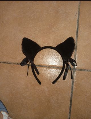 Diadema orejas gato - Negra