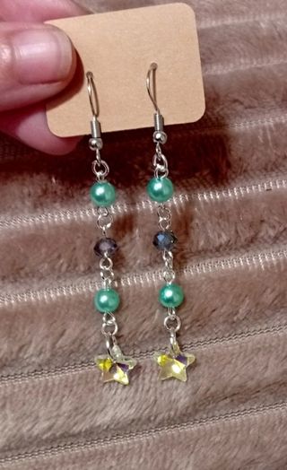 Pendientes largos hechos a mano