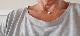 Gargantilla plata perla