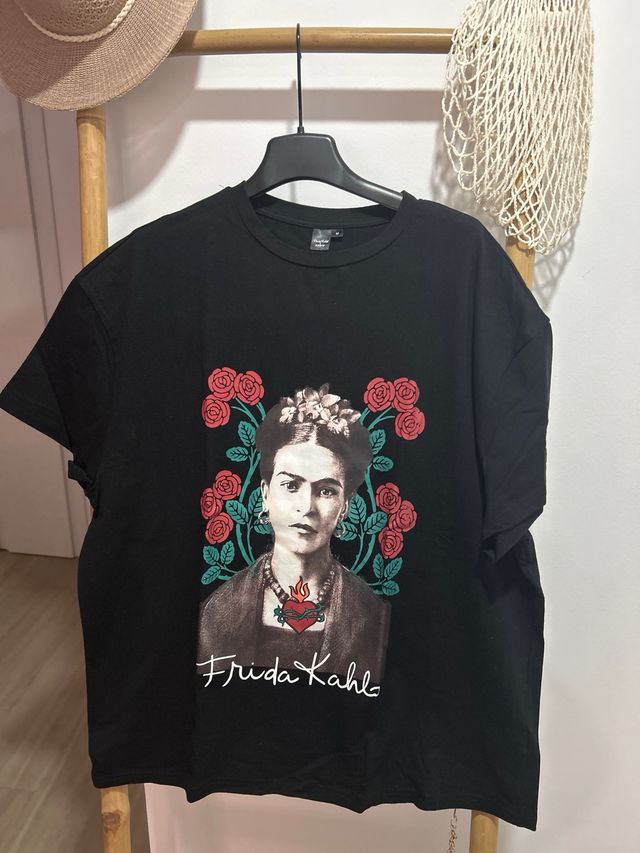 Camiseta Frida Kahlo - Negra