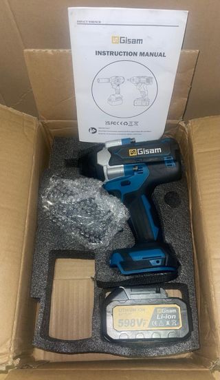 Llave impacto GISAM 1800Nm + bateria y cargador