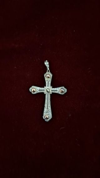 Cruz antigua plata
