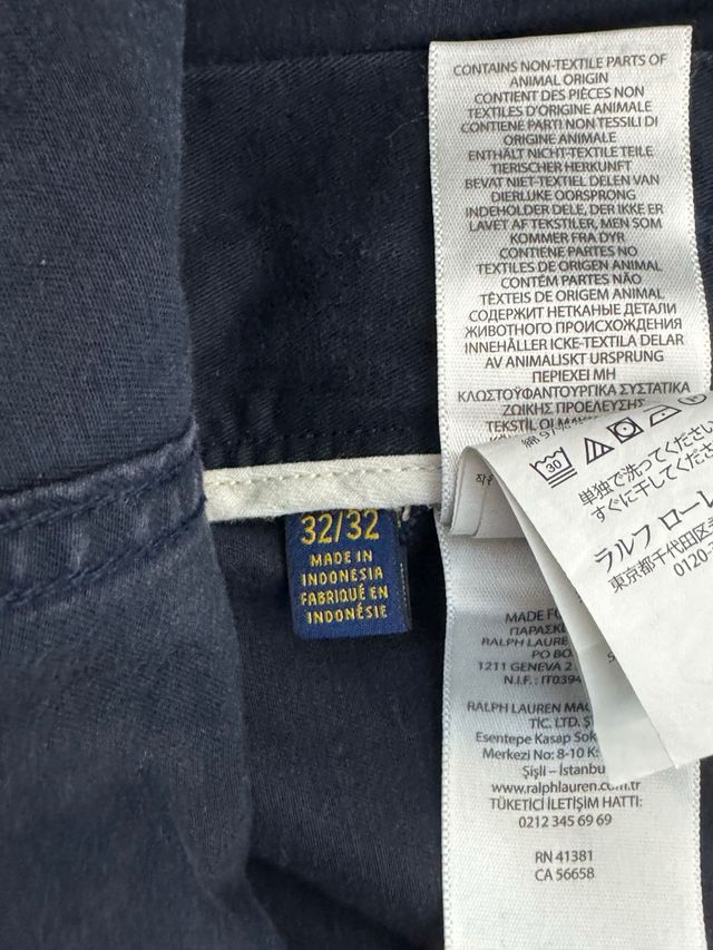 Pantaloni Polo Ralph Lauren Blu, Tg M