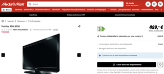 TV Toshiba 32" FULL HD - Estado Impecable