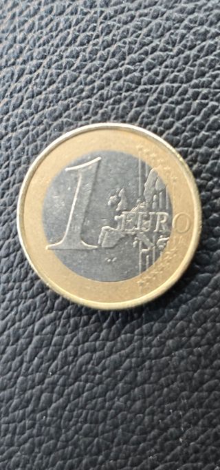 Moneda de Irlanda de 1 Euro del 2002.