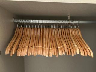 40 Perchas Madera Marrón