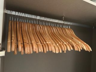 40 Perchas Madera Marrón