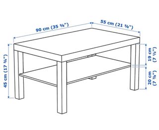Mesa Ikea Lack blanca