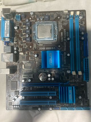 Placa base ASUS P5G41T-MLX + core 2 quad q8200