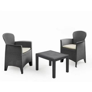 Set Giardino 3pz Grigio - Rattan