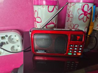 Radio transistor FM, Bluetooth con batería litio