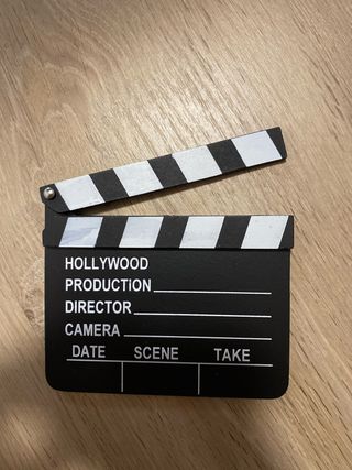 Pequeño Cartel de Rodaje de Cine 