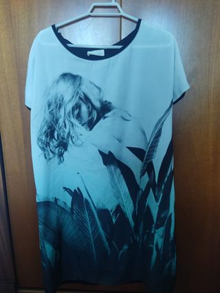Vestido Zara estampado M