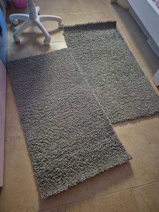 2 Alfombras grises 57x110