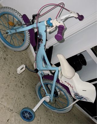 Bicicleta Frozen 16" niña  Usada una vez