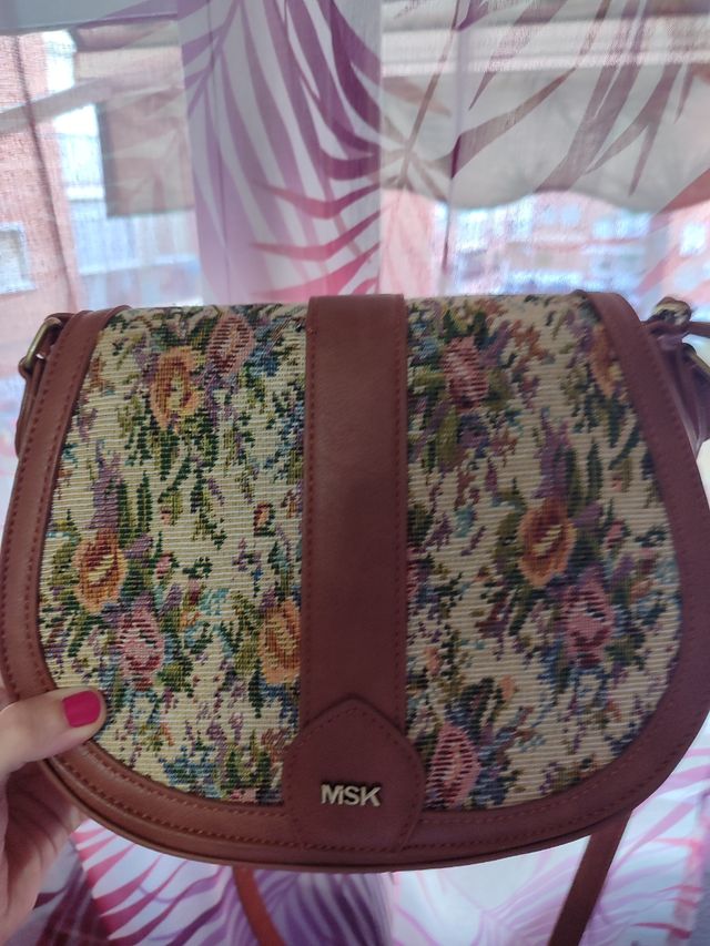 Bolso bandolera flores multicolor