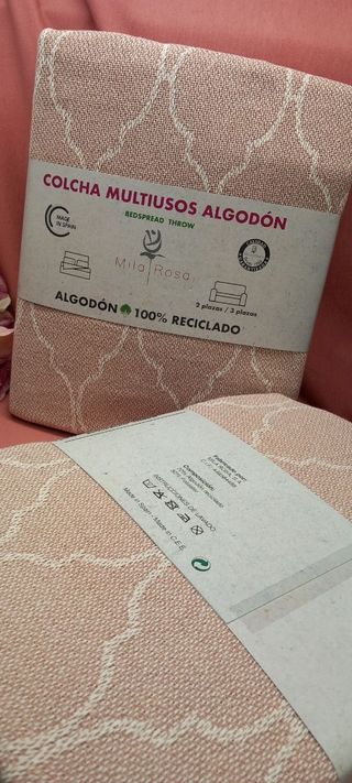 Colcha Jarapa Algodón Lino multusos Envío Gratis