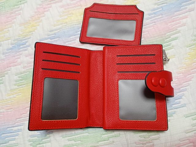 Monedero rojo mujer