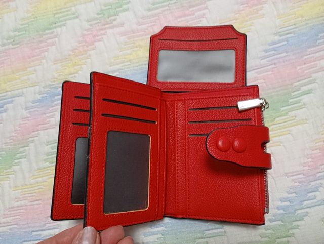 Monedero rojo mujer