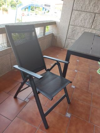 Fantástica Mesa Terraza con 6 Sillas
